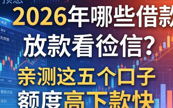2026年哪些借款放款不看征信？亲测这五个口子额度高下款快