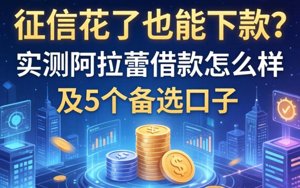 征信花了也能下款？实测阿拉蕾借款怎么样及5个备选口子