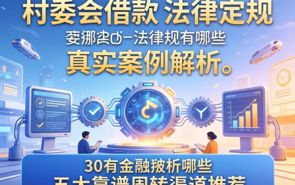 村委会借款的法律规定有哪些？真实案例解析与五大靠谱周转渠道推荐