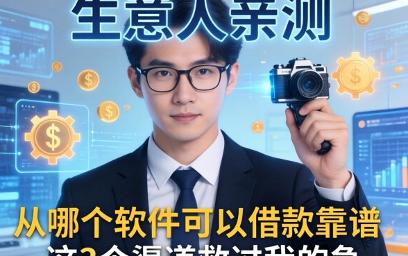 生意人亲测:从哪个软件可以借款靠谱,这3个渠道救过我的急