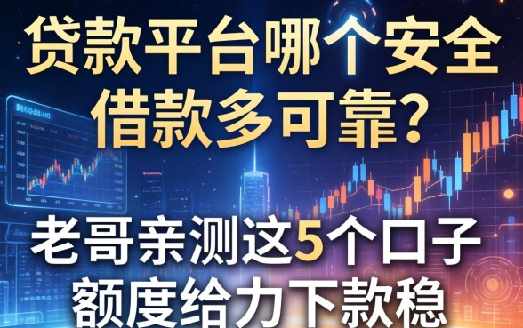 贷款平台哪个安全借款多可靠？老哥亲测这5个口子额度给力下款稳