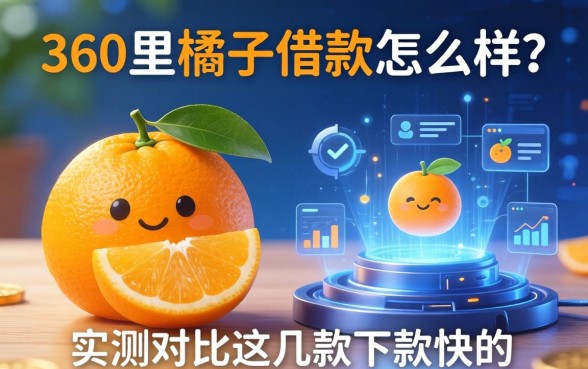 360里橘子借款怎么样？实测对比这几款下款快的