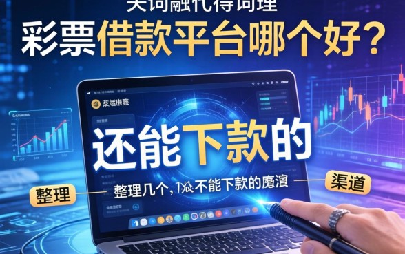 彩票借款平台哪个好？整理了几个还能下款的渠道
