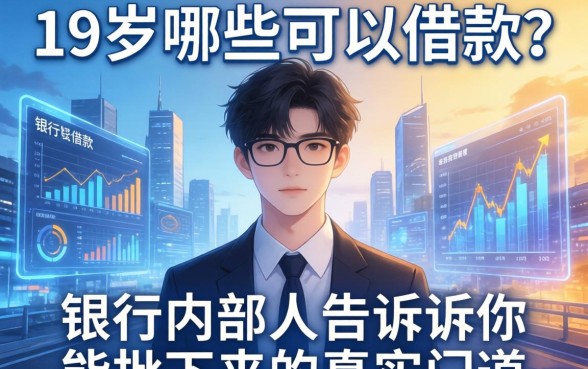 19岁哪些可以借款？银行内部人告诉你能批下来的真实门道