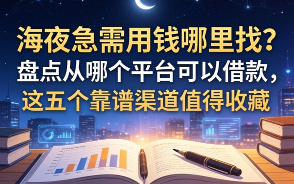 深夜急需用钱哪里找?盘点从哪个平台可以借款,这五个靠谱渠道值得收藏
