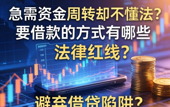 急需资金周转却不懂法？要借款的方式有哪些法律红线？如何避开借贷陷阱？