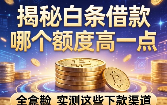 揭秘白条借款哪个额度高一点,实测这些下款渠道