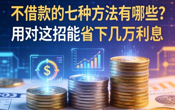 不借款的七种方法有哪些?用对这招能省下几万利息