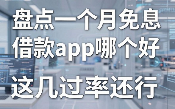 盘点一个月免息借款app哪个好，这几款通过率还行