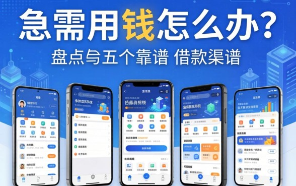 急需用钱怎么办？一千借款的软件有哪些？盘点五个靠谱的借款渠道