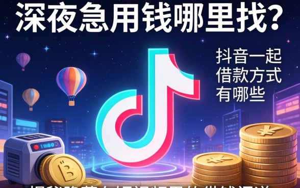 深夜急用钱哪里找?抖音的借款方式有哪些?揭秘隐藏在短视频里的借钱门道