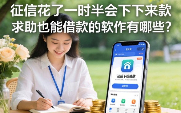 征信花了一时半会下不来款，求助也能借款的软件有哪些？