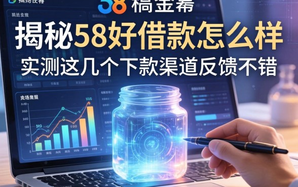 揭秘58好借款怎么样：实测这几个下款渠道反馈不错