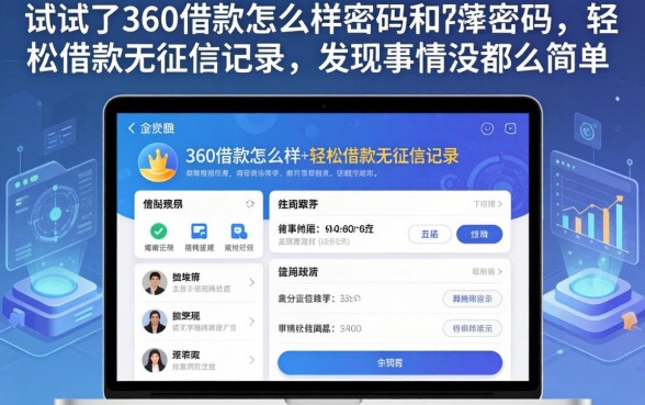 我试了360借款怎么样密码和轻松借款无征信记录的app，发现事情没那么简单