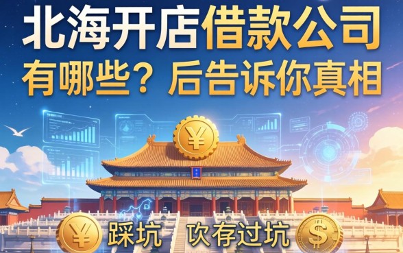 北海开店的借款公司有哪些？我踩过坑后告诉你真相