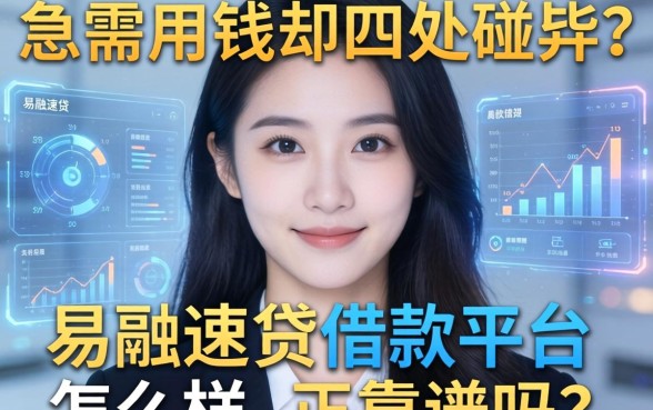 急需用钱却四处碰壁？易融速贷借款平台怎么样，正规靠谱吗？