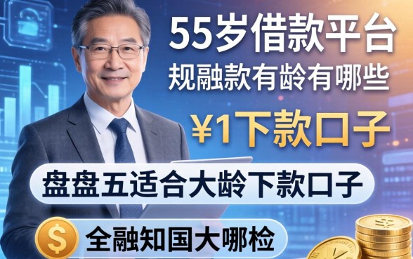 55岁的借款平台有哪些，盘点五个适合大龄的下款口子