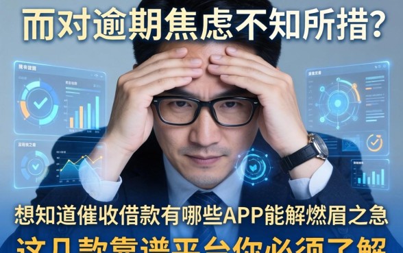 面对逾期焦虑不知所措?想知道催收借款有哪些APP能解燃眉之急?这几款靠谱平台你必须了解