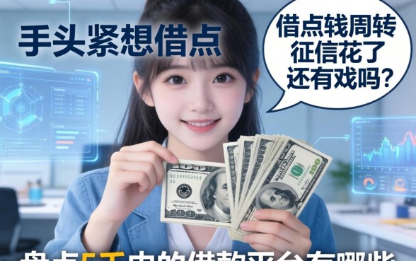 手头紧想借点钱周转，征信花了还有戏吗？盘点5千内的借款平台有哪些
