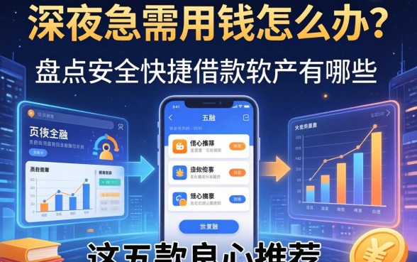 深夜急需用钱怎么办?盘点安全快捷借款软件有哪些,这五款良心推荐