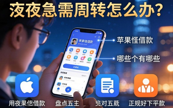 深夜急需周转怎么办?用苹果手机借款的app有哪些?盘点五个正规好下款的平台