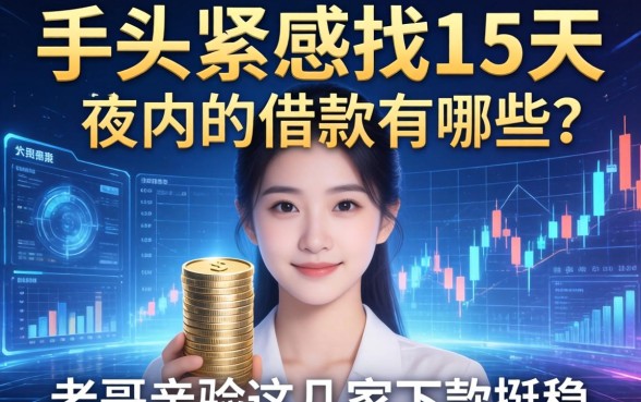 手头紧想找15天以内的借款有哪些？老哥亲测这几家下款挺稳