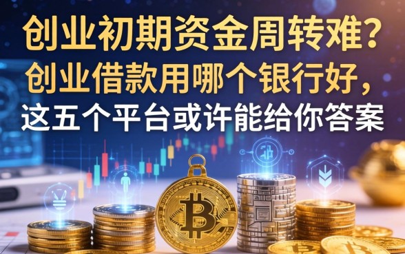创业初期资金周转难?创业借款用哪个银行好,这五个平台或许能给你答案