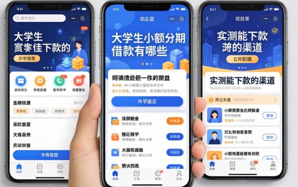 大学生小额分期借款app有哪些？整理几个实测能下款的渠道