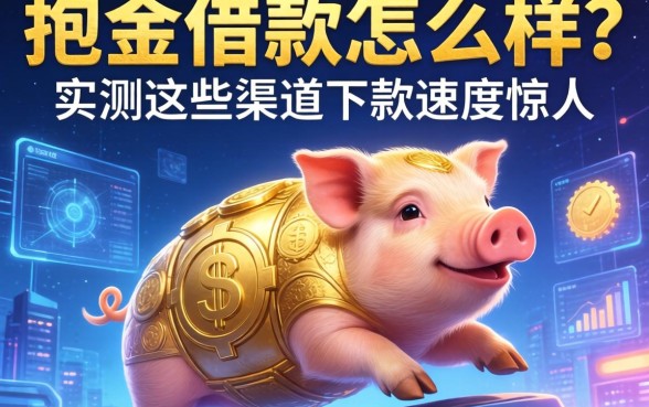抱金猪借款怎么样？实测这些渠道下款速度惊人