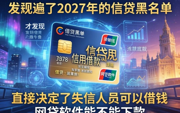 我翻遍了2027年的借贷黑名单，才发现信用借款目的有哪些直接决定了失信人员可以借钱的网贷软件能不能下款