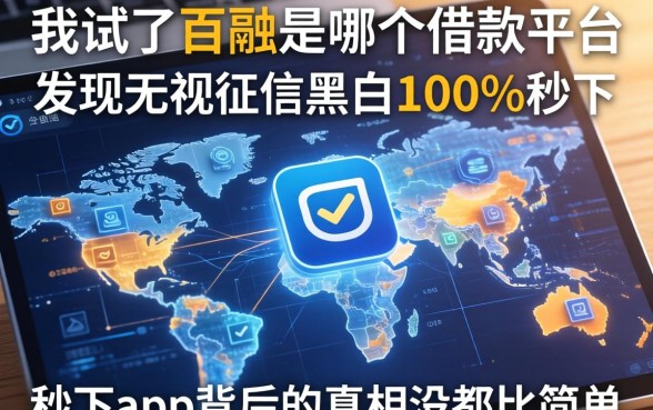 我试了百融是哪个借款平台,发现无视征信黑白100%秒下app背后的真相没那么简单