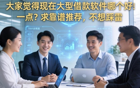 大家觉得现在大型借款软件哪个好一点？求靠谱推荐，不想踩雷！