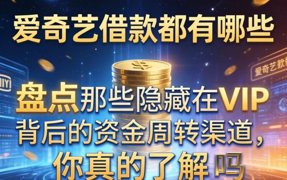 爱奇艺里的借款都有哪些?盘点那些隐藏在VIP背后的资金周转渠道,你真的了解吗?