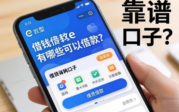 带e的借钱软件有哪些可以借款？整理了几个靠谱的口子