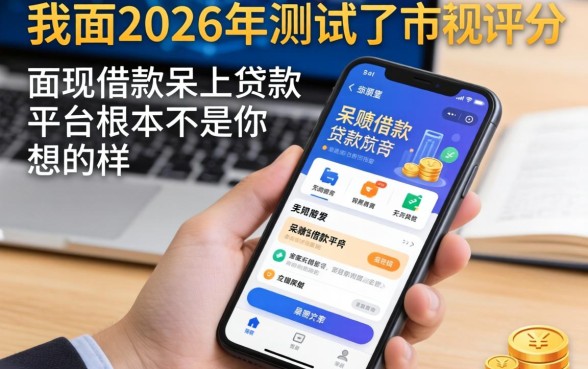 我在2026年测试了市面上无视评分的贷款软件，发现呆账借款平台根本不是你想的那样