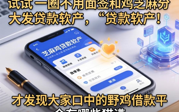 我试了一圈不用面签和芝麻分的贷款软件，才发现大家口中的野鸡借款平台有哪些猫腻