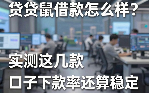 贷贷鼠借款怎么样？实测这几款口子下款率还算稳定