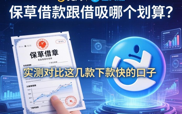 保单借款跟借呗哪个划算？实测对比这几款下款快的口子