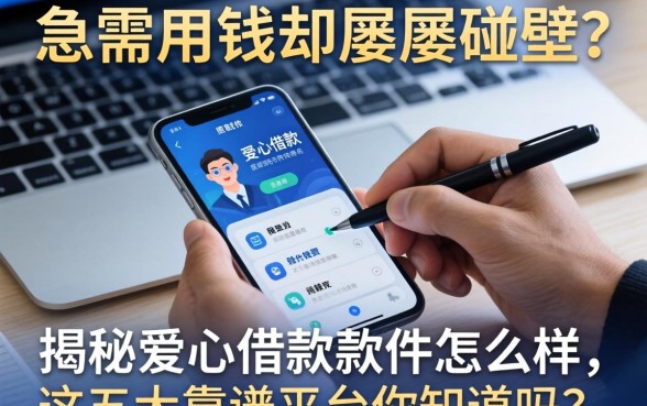 急需用钱却屡屡碰壁？揭秘爱心借款软件怎么样，这五大靠谱平台你知道吗？