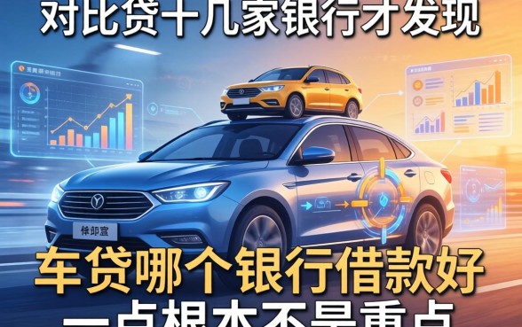 我对比了十几家银行才发现，车贷哪个银行借款好一点根本不是重点