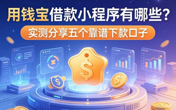 用钱宝借款小程序有哪些?实测分享五个靠谱下款口子