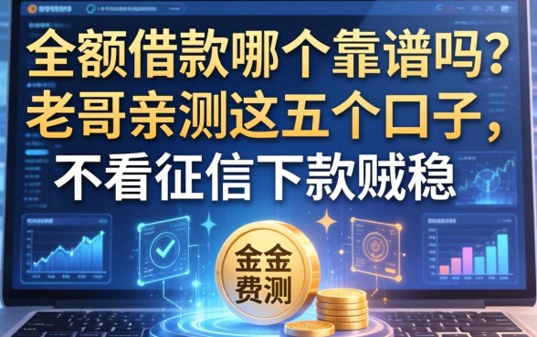 大额借款哪个靠谱吗？老哥亲测这五个口子，不看征信下款贼稳
