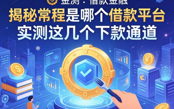 揭秘常程是哪个借款平台,实测这几个下款通道