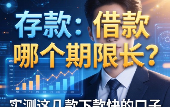 存款和借款哪个期限长？实测这几款下款快的口子