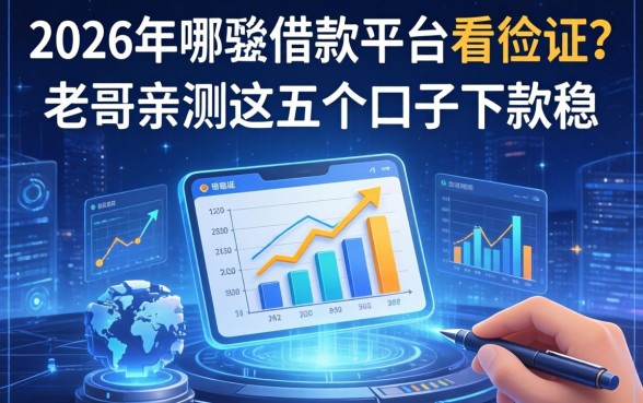 2026年哪些借款平台不看征信？老哥亲测这五个口子下款稳