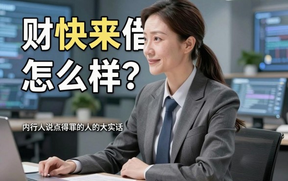 财快来借款怎么样？内行人说点得罪人的大实话