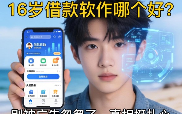16岁借款软件哪个好？别被广告忽悠了，真相挺扎心