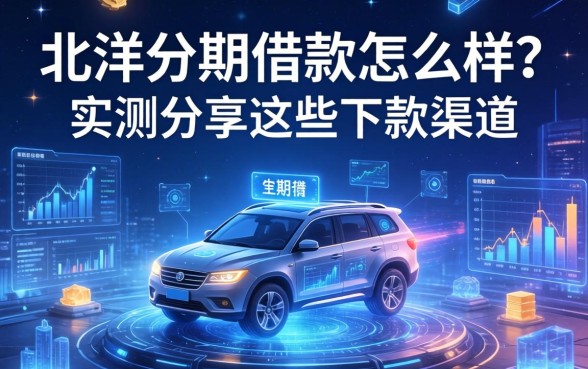 北洋分期借款怎么样？实测分享这些下款渠道
