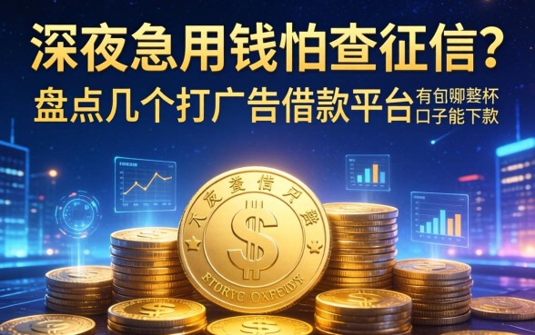 深夜急用钱怕查征信?盘点几个打广告的借款平台有哪些口子能下款