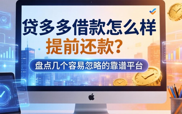 贷多多借款怎么样提前还款？盘点几个容易忽略的靠谱平台